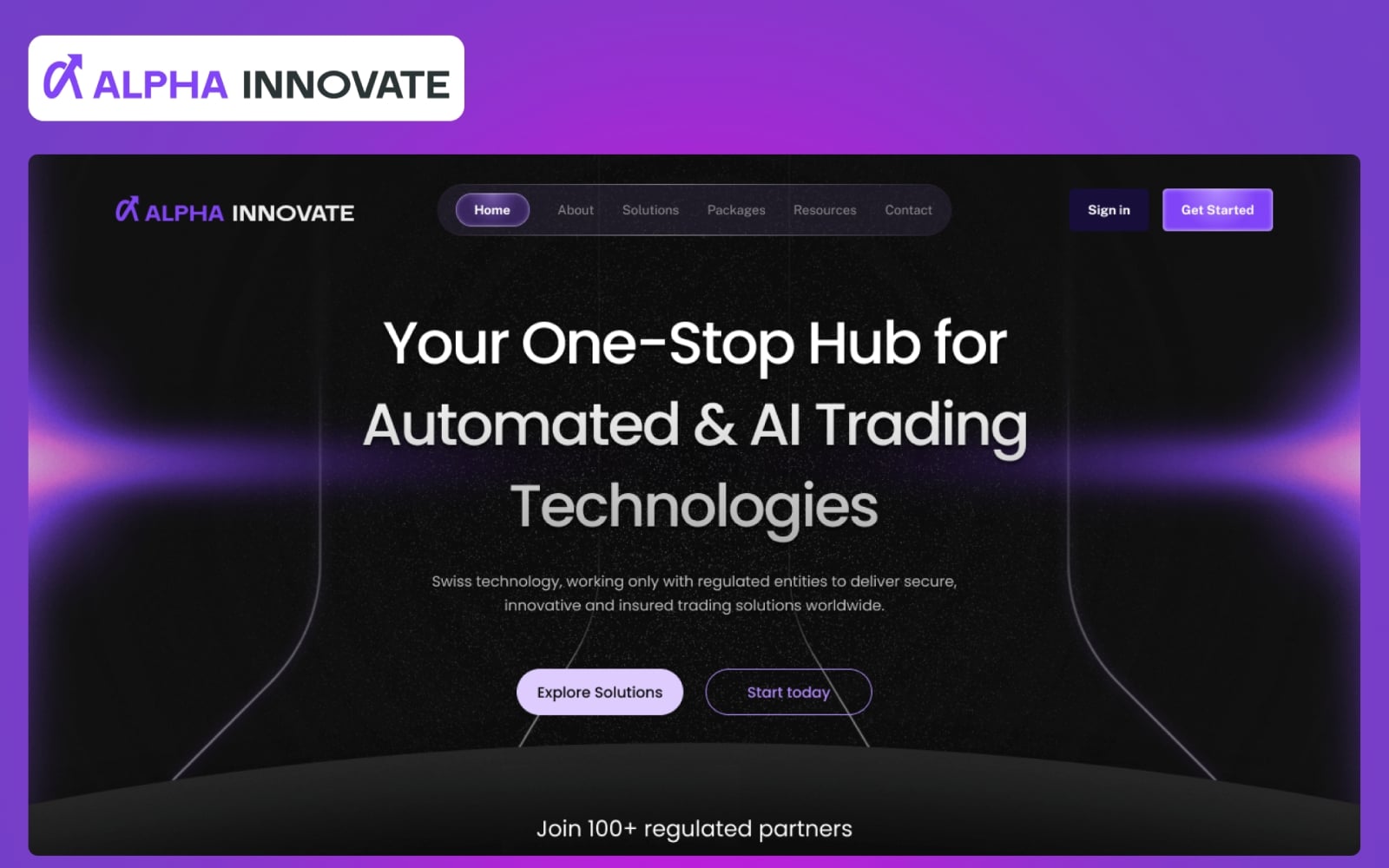 Alpha Innovate — UI/UX Design by Zenix UX