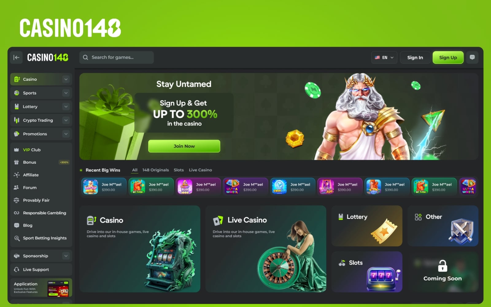 Casino 148 — next case study