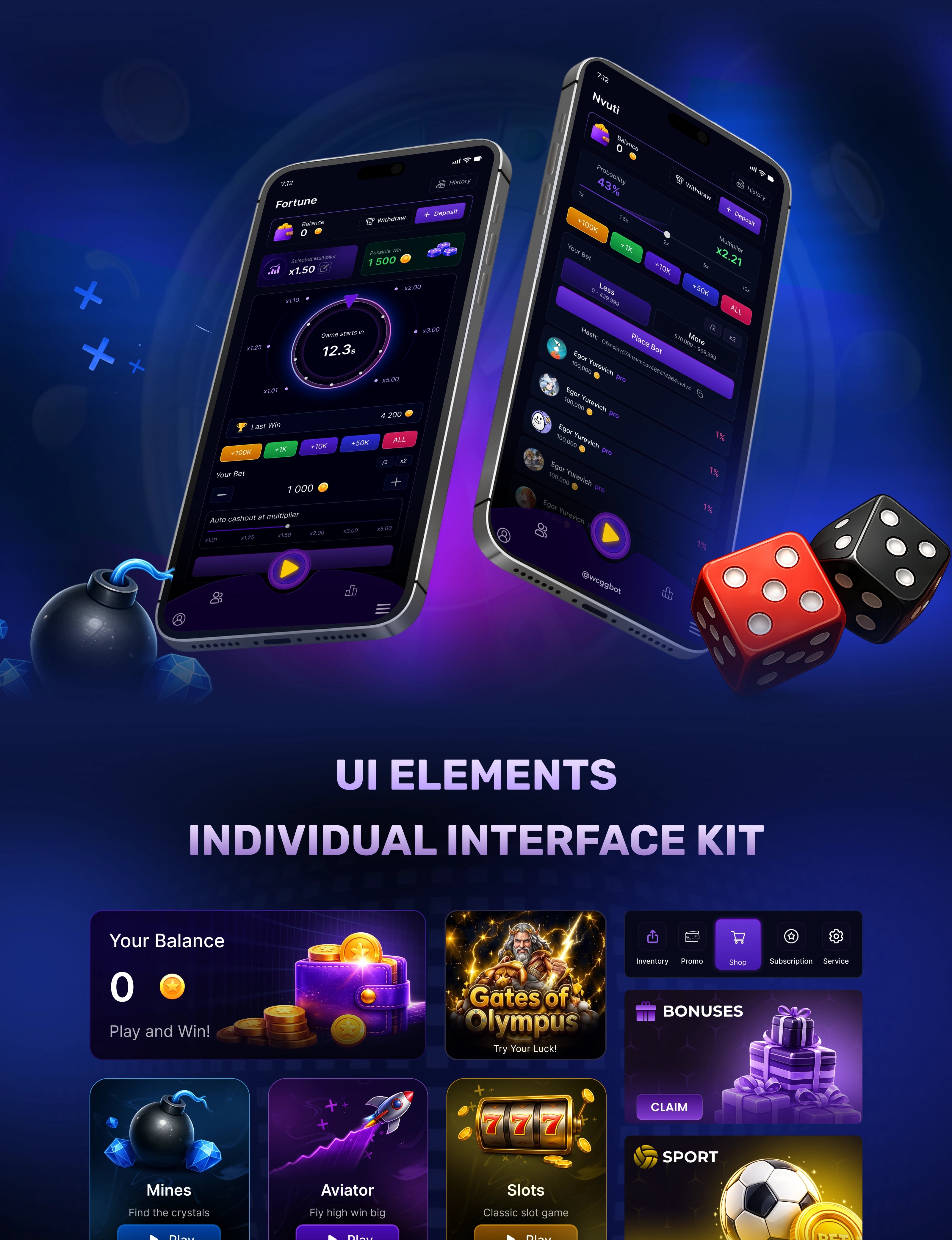 Casino Telegram Bot — Mobile UI/UX — UI/UX design screen 2