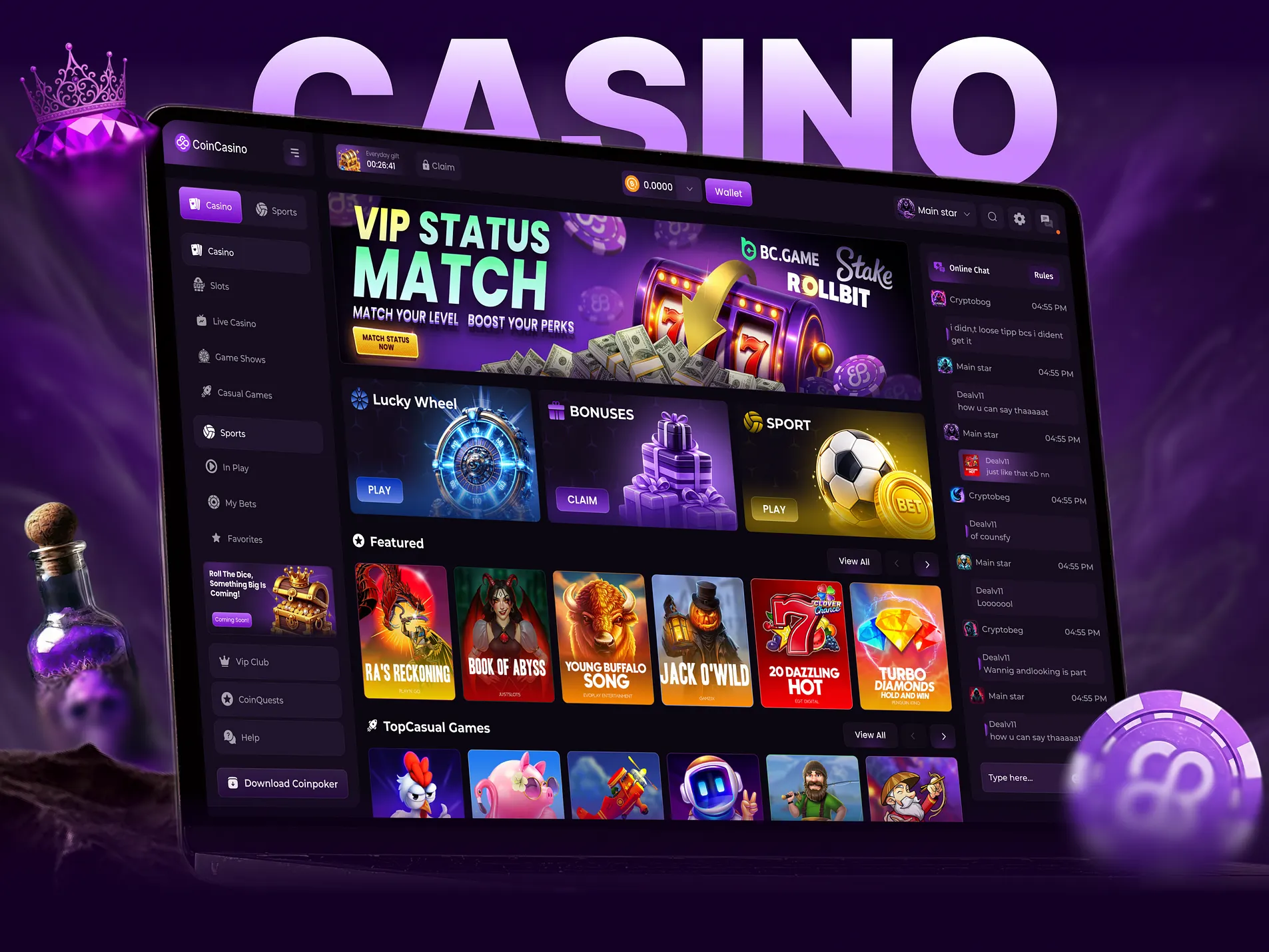 Coin Casino — UI design screenshot 2