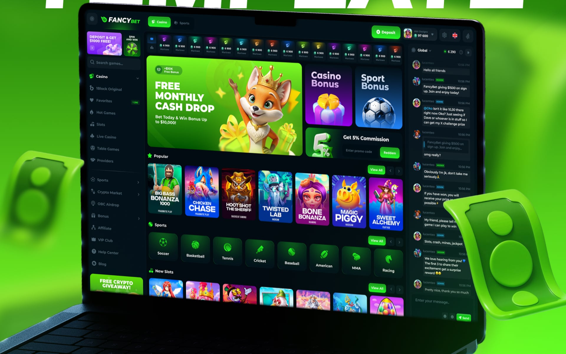 FancyBet — UI/UX Design by Zenix UX