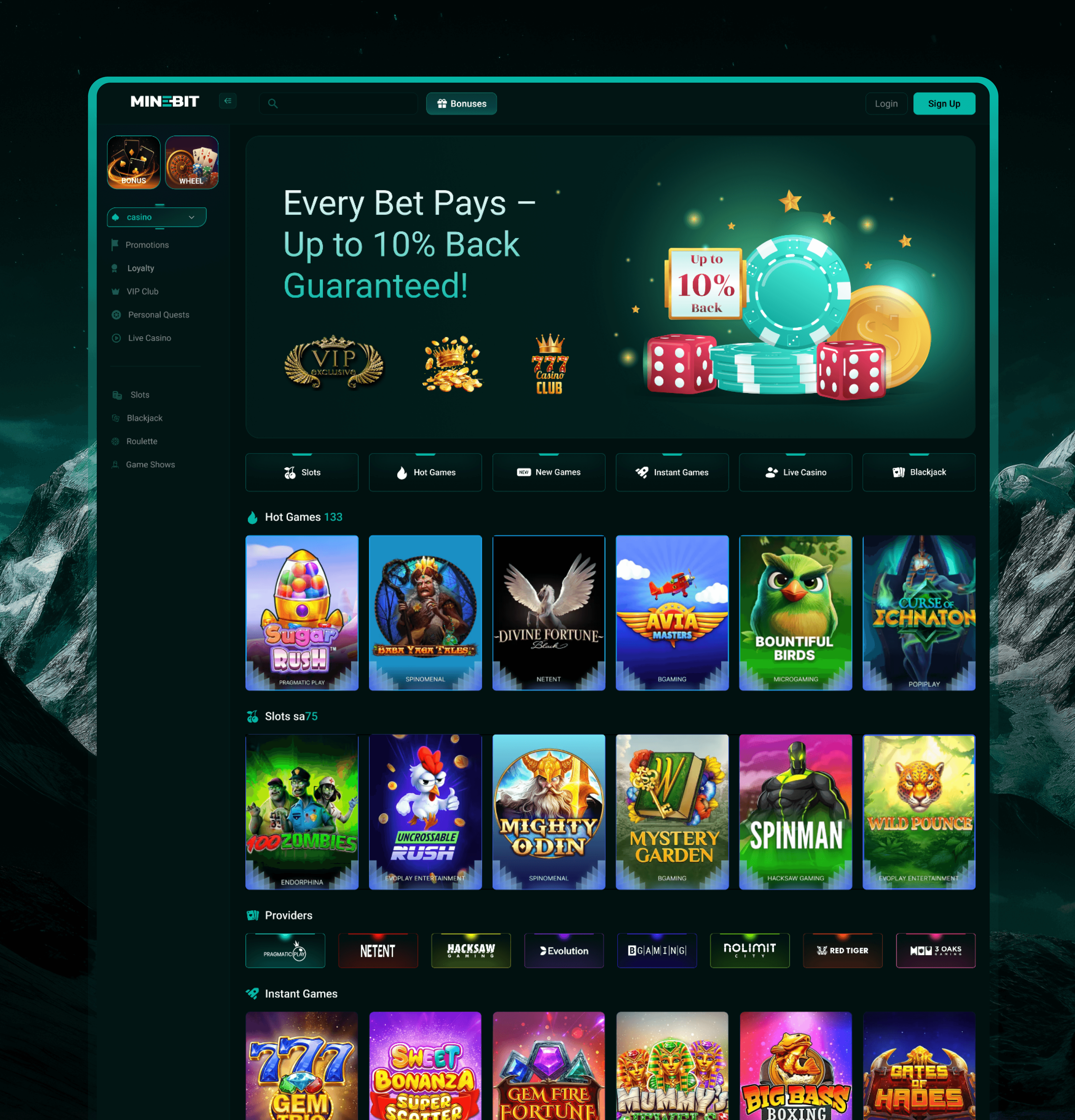MineBit — Crypto Mining Dashboard — UI design screenshot 2