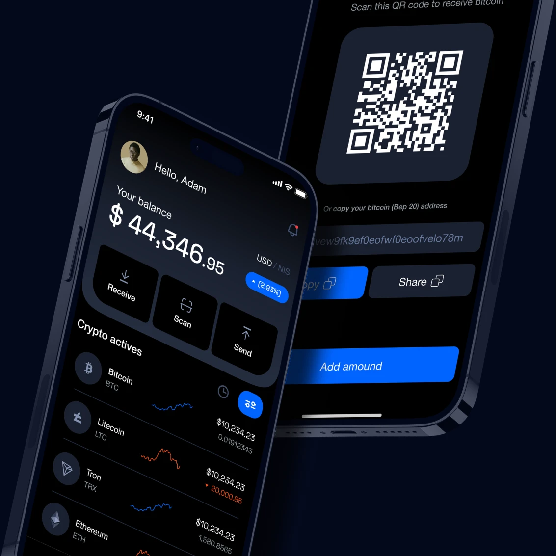 Node Crypto Wallet — UI/UX Design by Zenix UX