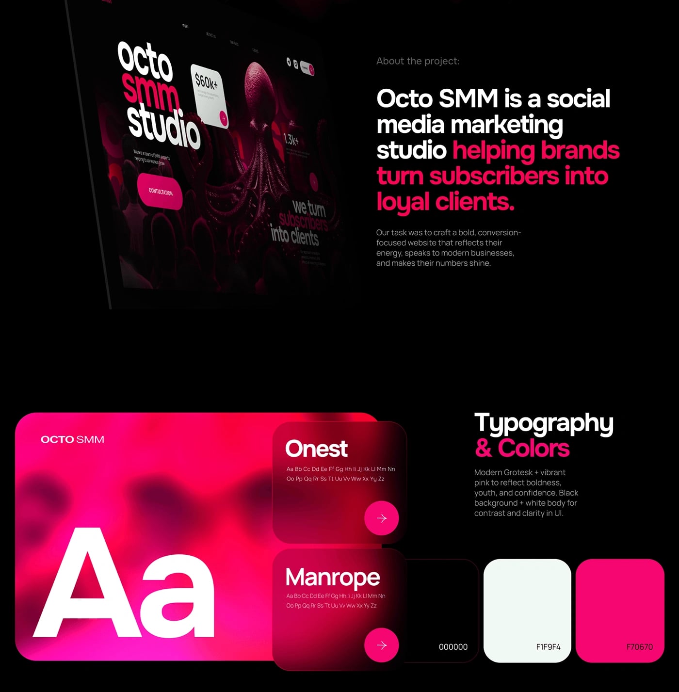 Octo SMM — Social Media Marketing Platform — UI/UX design screen 2