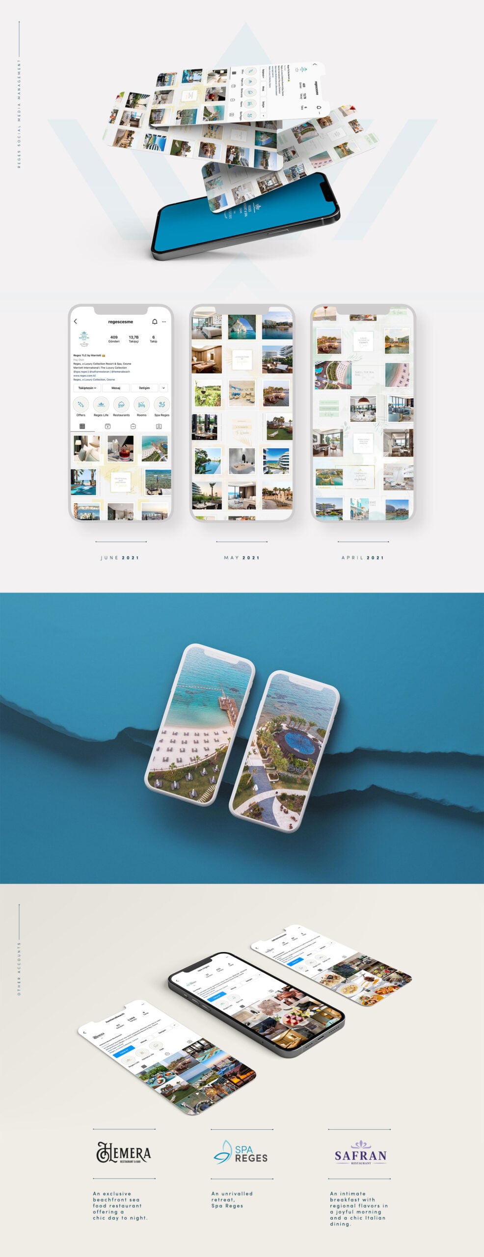 REGES Resort & Spa Çeşme — Branding Concept — UI design screenshot 2