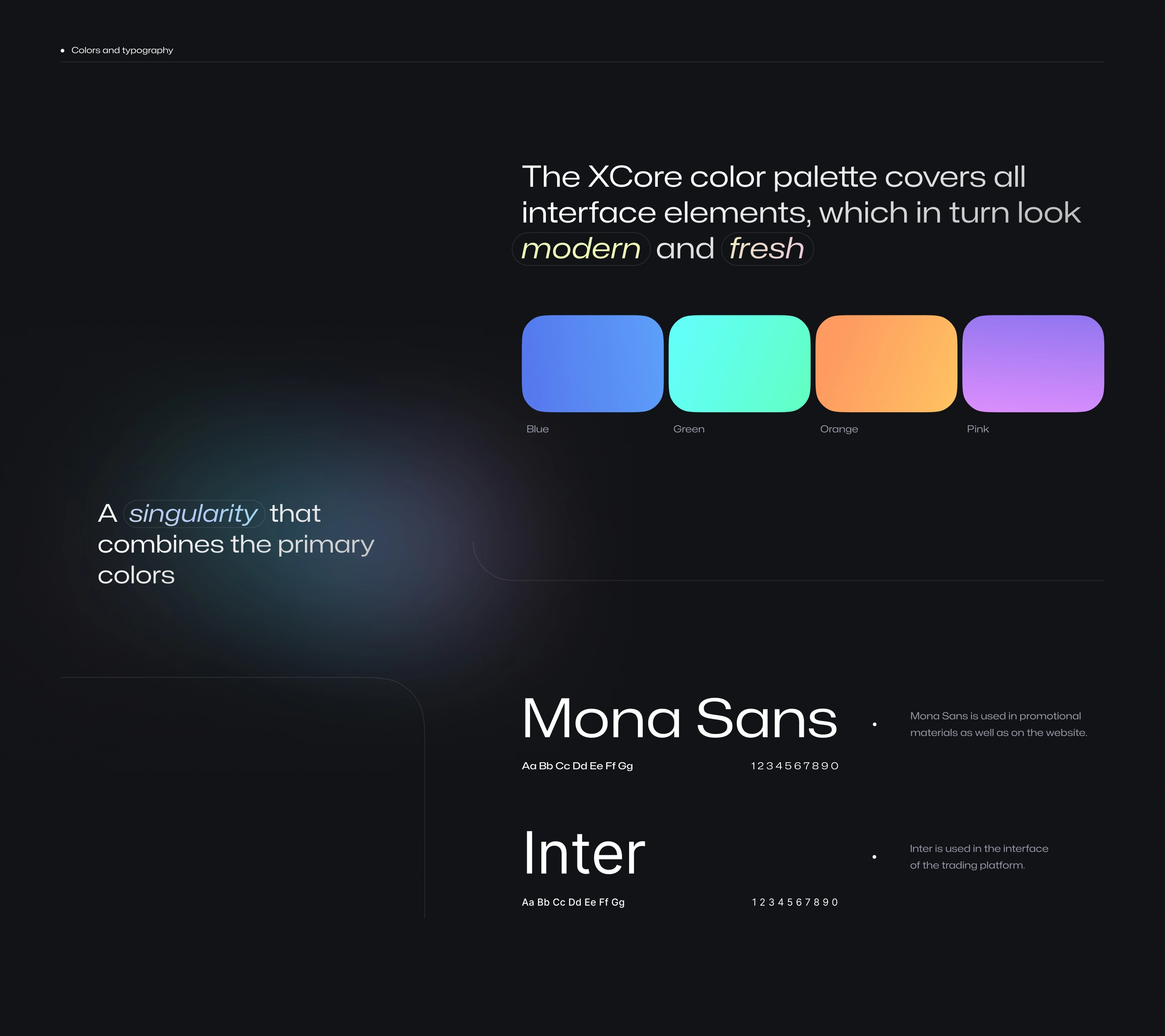 XCore Trading Platform — UI/UX design screen 4